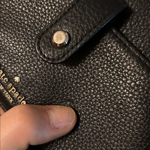 kate spade Black Leather Crossbody Wallet with Gold Hardware - Picture 10 of 10